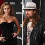 Miley Cyrus at a public event, related to her legal case involving adoption laws, highlighting her role in the ongoing lawsuit.