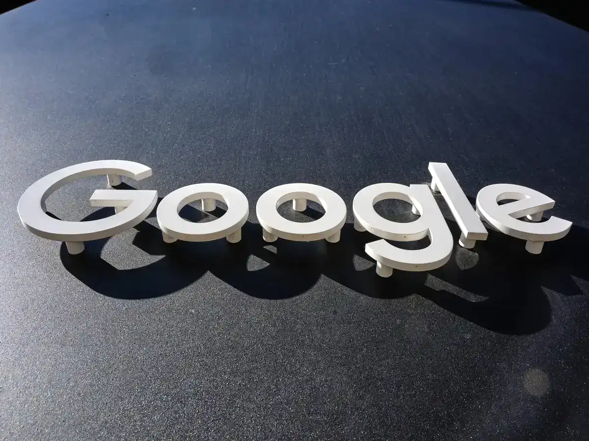 Google logo on a dark surface, representing legal claim forms related to the 2025 lawsuit.